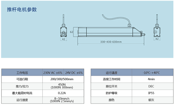 遮阳板系统电机参数